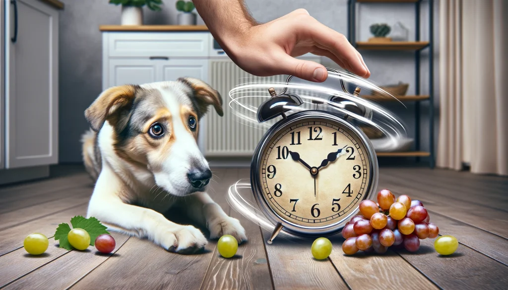 犬がぶどうを食べて何時間で症状が出る？