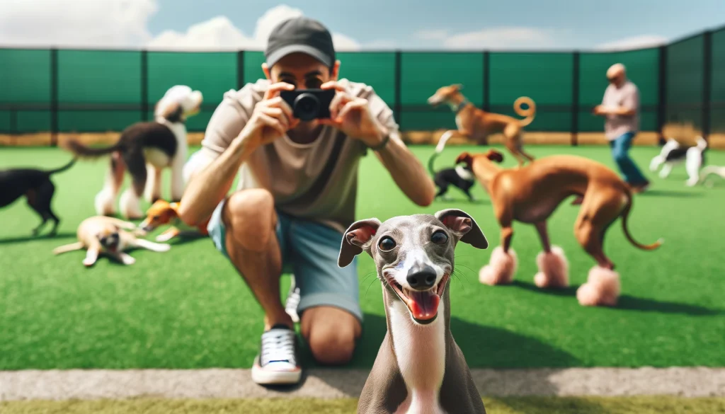 ドッグランで犬と写真を撮るのはマナー違反？