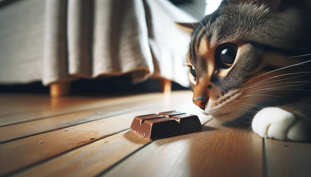 猫がチョコを舐めたけど大丈夫？