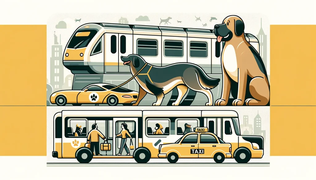 大型犬が利用できる公共交通機関は？