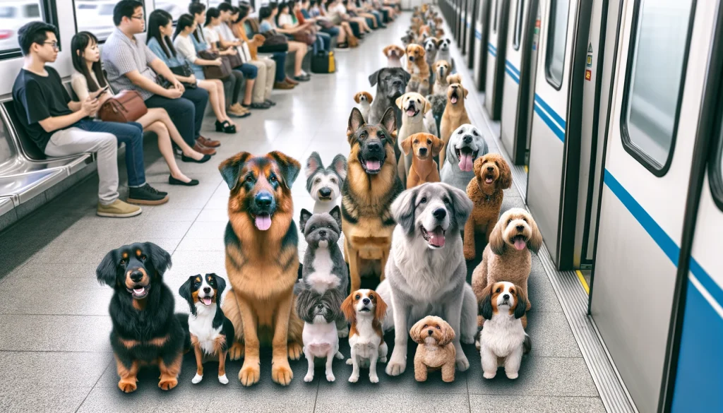 電車に乗ることができる犬のサイズは？