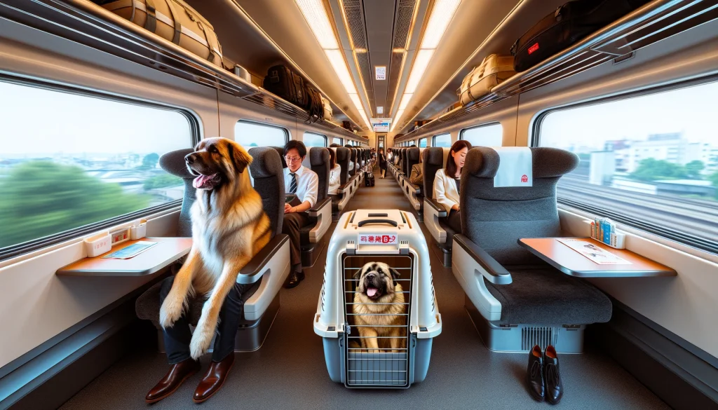 新幹線での旅行、大型犬を連れて行く方法は？