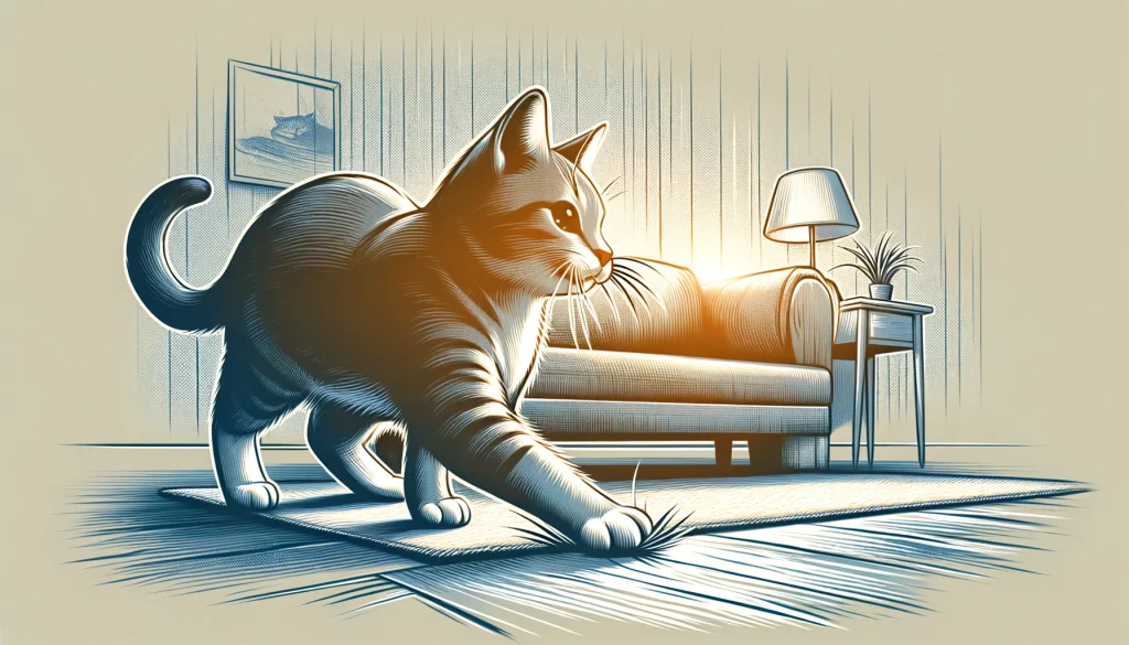 猫が床をかくのはなぜ？驚きの理由と対策法！