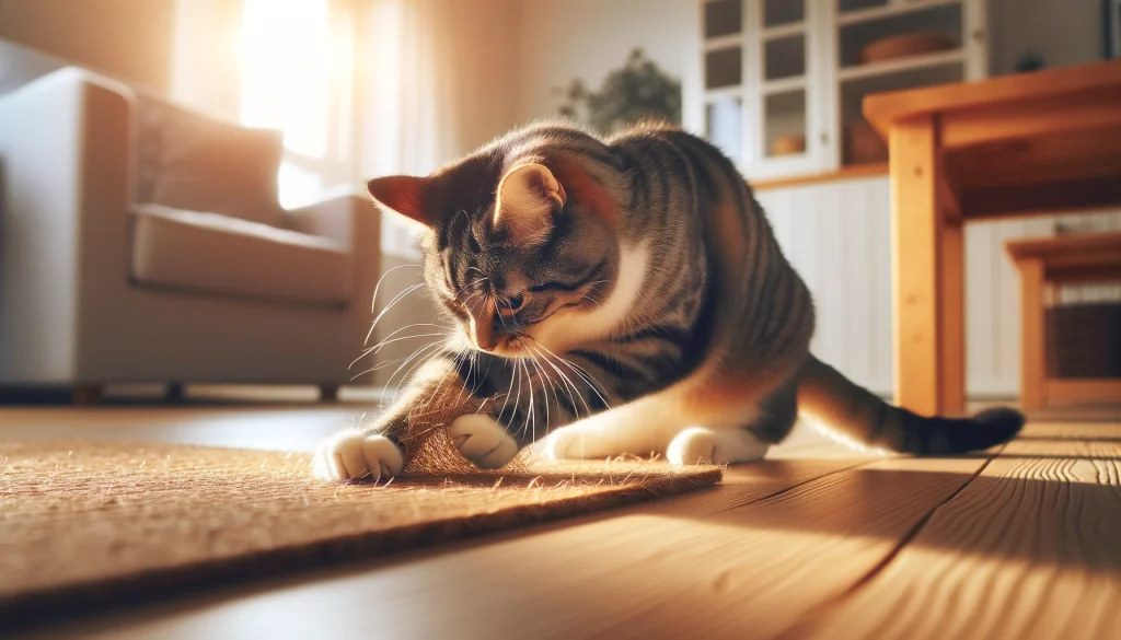 猫が床をかくのはなぜ？